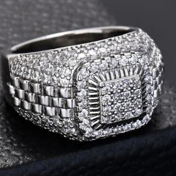 465  Copper Geometric Ring For Men For Daily Decoration Copper Jewelry - Picture 3 of 3